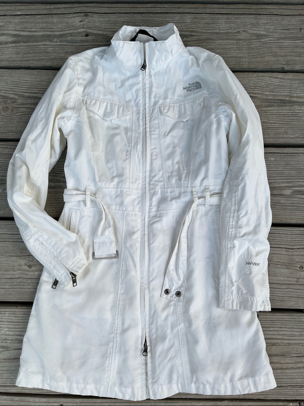 The North Face Women's White Long Trench